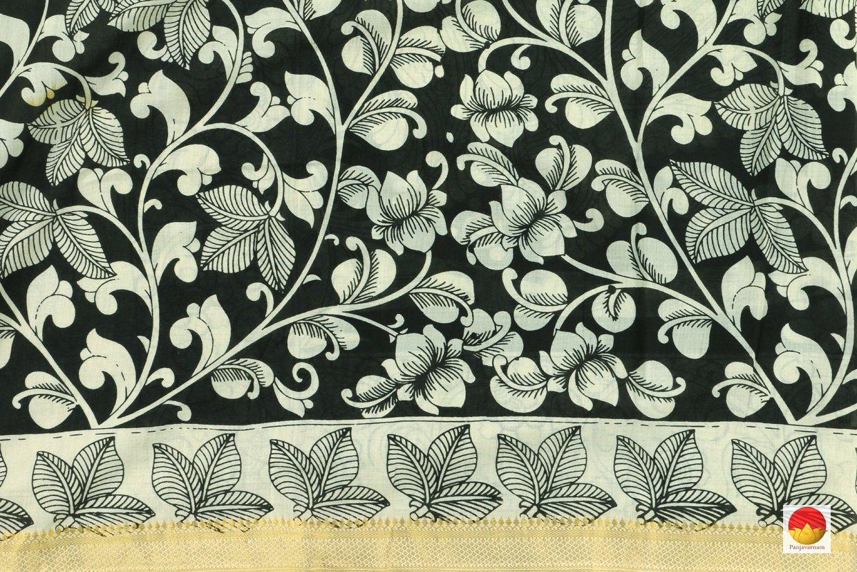 Kalamkari Mangalgiri Cotton Saree - Handpainted - Organic Dyes - PKM 368 - Archives - Kalamkari Silk - Panjavarnam