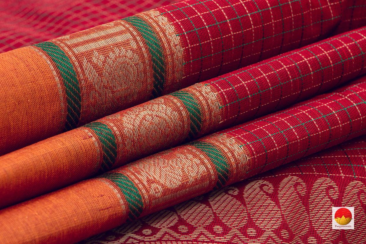 Kanchi Cotton Saree - Handwoven - Silk Thread Work - KC 338 - Cotton Saree - Panjavarnam