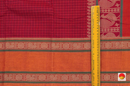 Kanchi Cotton Saree - Handwoven - Silk Thread Work - KC 338 - Cotton Saree - Panjavarnam