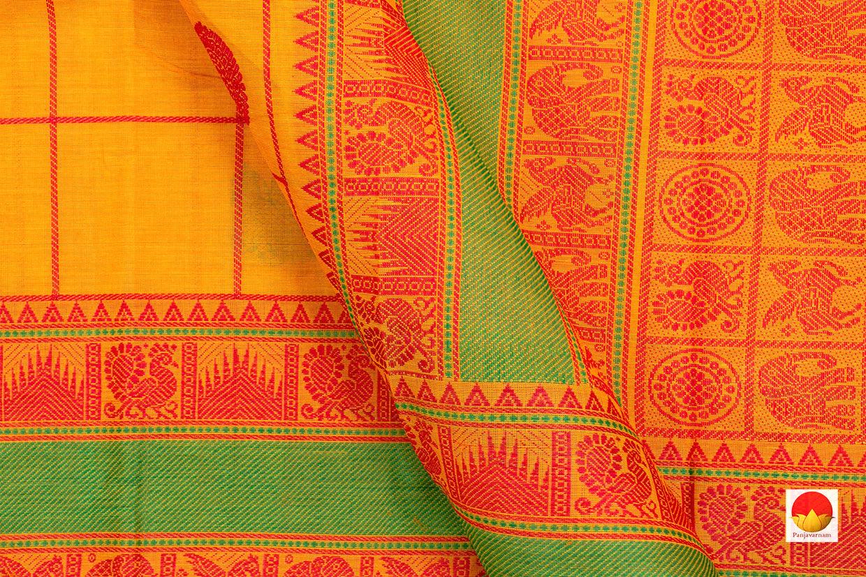 Kanchi Cotton Saree - Handwoven - Silk Thread Work - KC 340 - Cotton Saree - Panjavarnam
