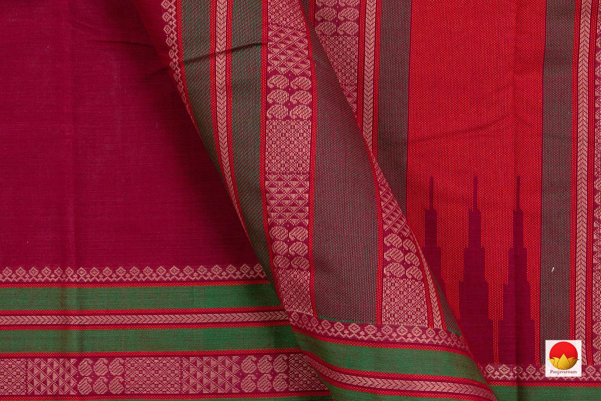 Kanchi Cotton Saree - Handwoven - Silk Thread Work - KC 347 - Cotton Saree - Panjavarnam