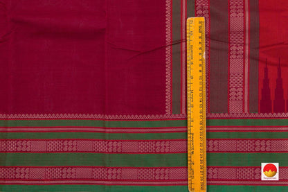 Kanchi Cotton Saree - Handwoven - Silk Thread Work - KC 347 - Cotton Saree - Panjavarnam