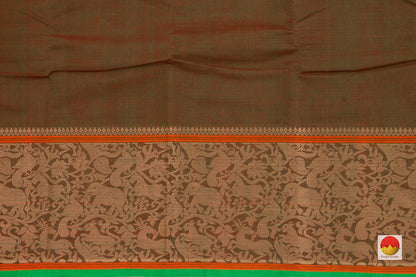 Kanchi Cotton Saree - Vana Singaram Border - Handwoven - KC 325 - Cotton Saree - Panjavarnam