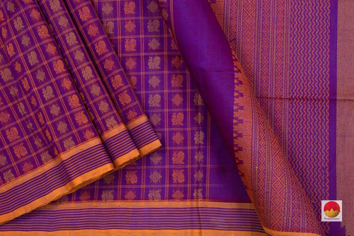 Kanchi Silk Cotton Saree - Handwoven - KSC 1037 - Silk Cotton - Panjavarnam