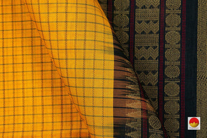 Kanchi Silk Cotton Saree - Handwoven - KSC 1064 - Silk Cotton - Panjavarnam