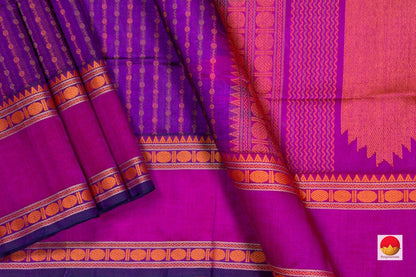Kanchi Silk Cotton Saree - Handwoven - KSC 1118 - Silk Cotton - Panjavarnam