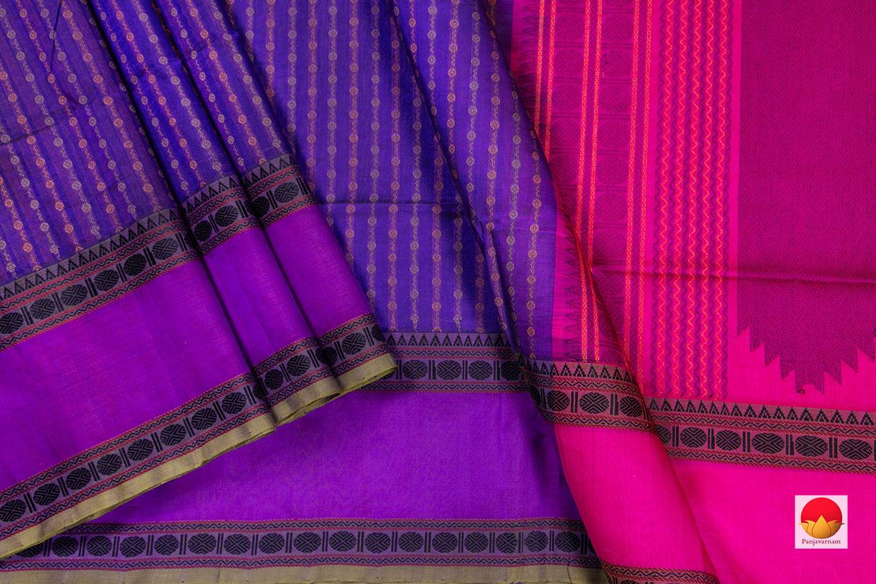 Kanchi Silk Cotton Saree - Handwoven - KSC 1123 - Silk Cotton - Panjavarnam