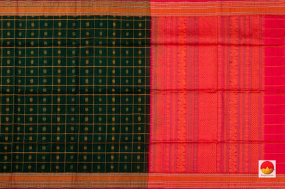 Kanchi Silk Cotton Saree - Handwoven - KSC 1131 - Silk Cotton - Panjavarnam