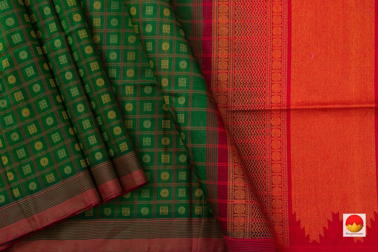 Kanchi Silk Cotton Saree - Handwoven - KSC 1158 - Silk Cotton - Panjavarnam KSC 1158