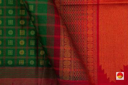 Kanchi Silk Cotton Saree - Handwoven - KSC 1158 - Silk Cotton - Panjavarnam KSC 1158