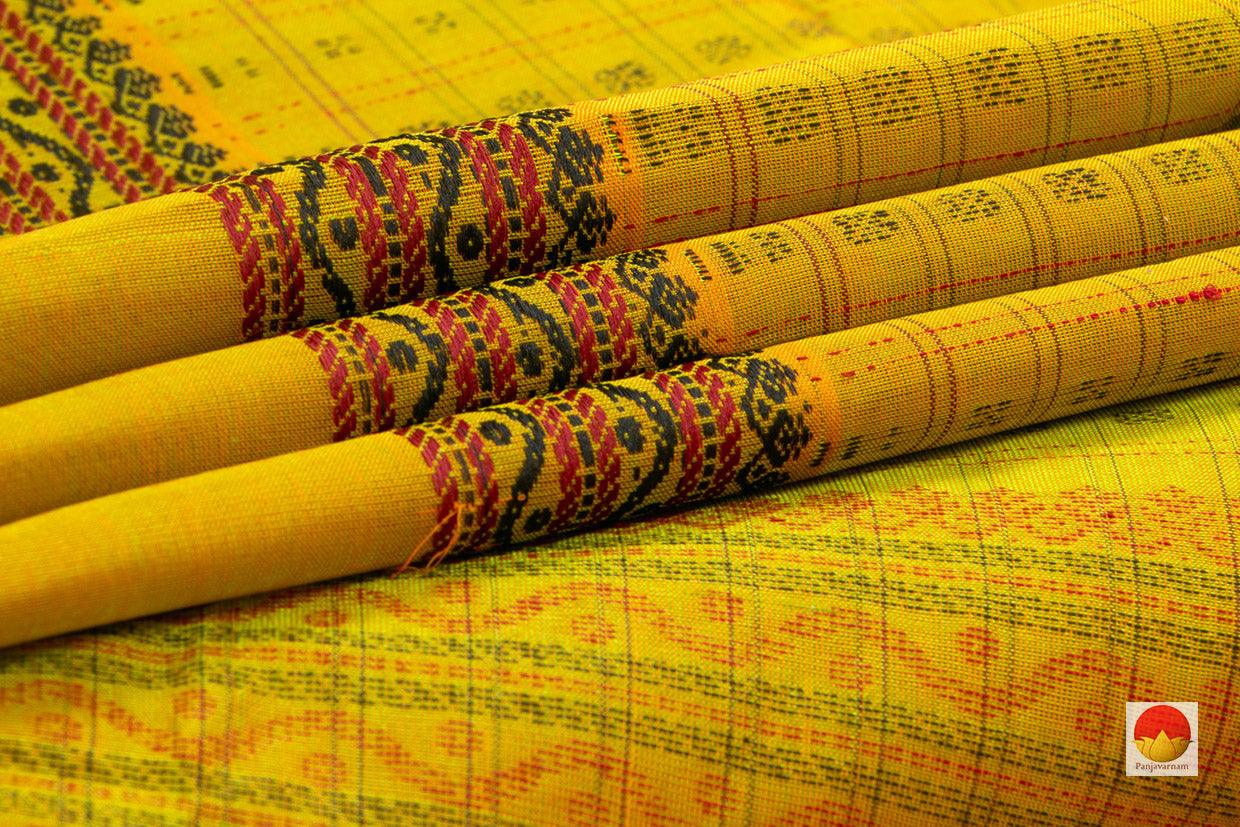 Kanchi Silk Cotton Saree - Handwoven - Lakshadeepam - KSC 1025 - Silk Cotton - Panjavarnam