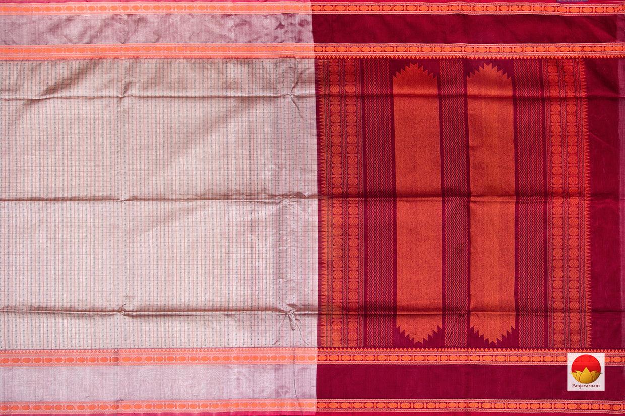 Kanchi Silk Cotton Saree - Handwoven - Lakshadeepam - KSC 1104 - Silk Cotton - Panjavarnam