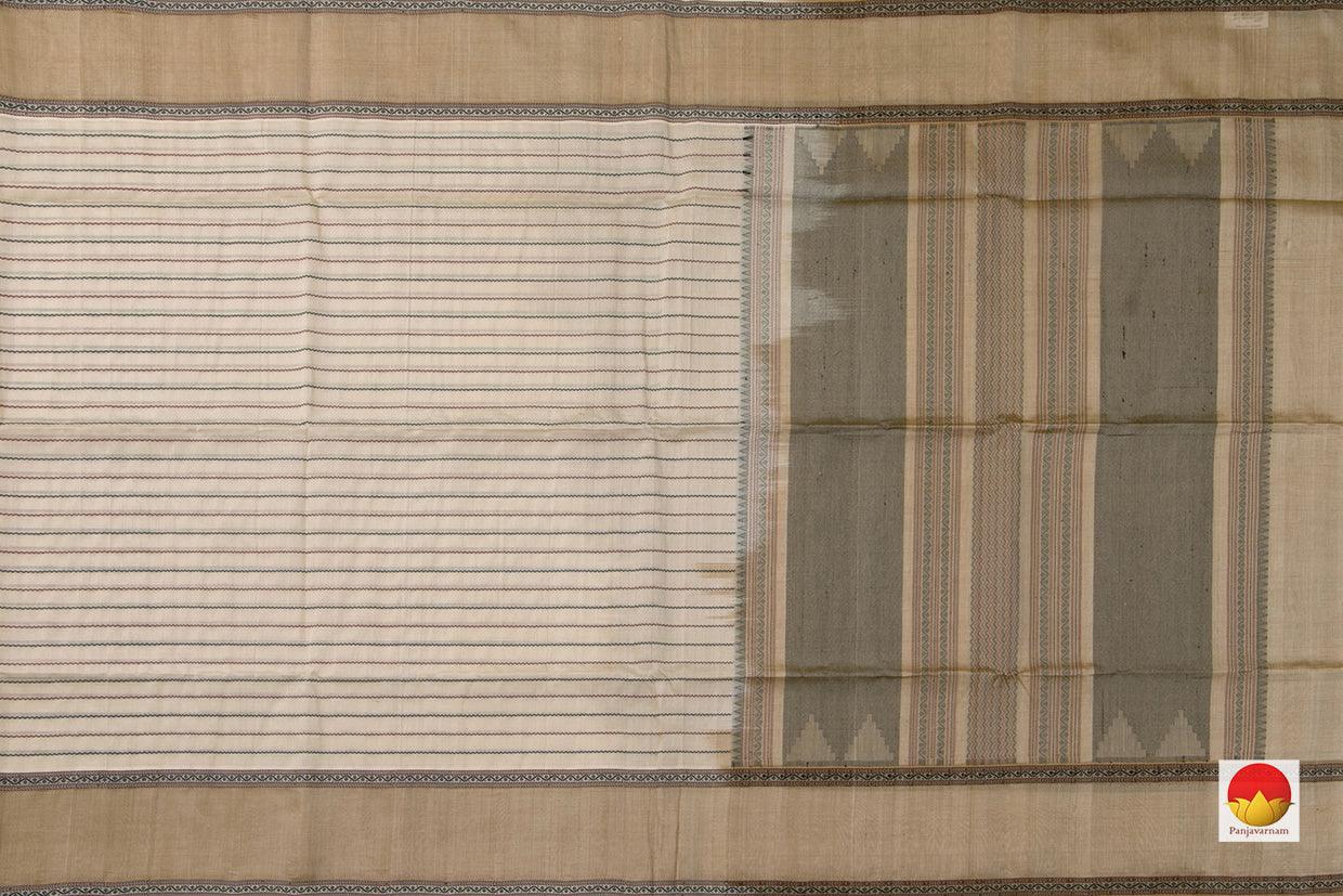 Kanchi Silk Cotton Saree - Veldhari Stripes - Handwoven - KSC 1143 - Silk Cotton - Panjavarnam