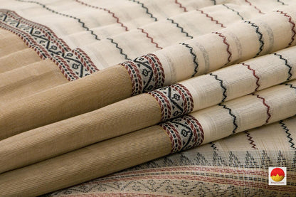 Kanchi Silk Cotton Saree - Veldhari Stripes - Handwoven - KSC 1143 - Silk Cotton - Panjavarnam