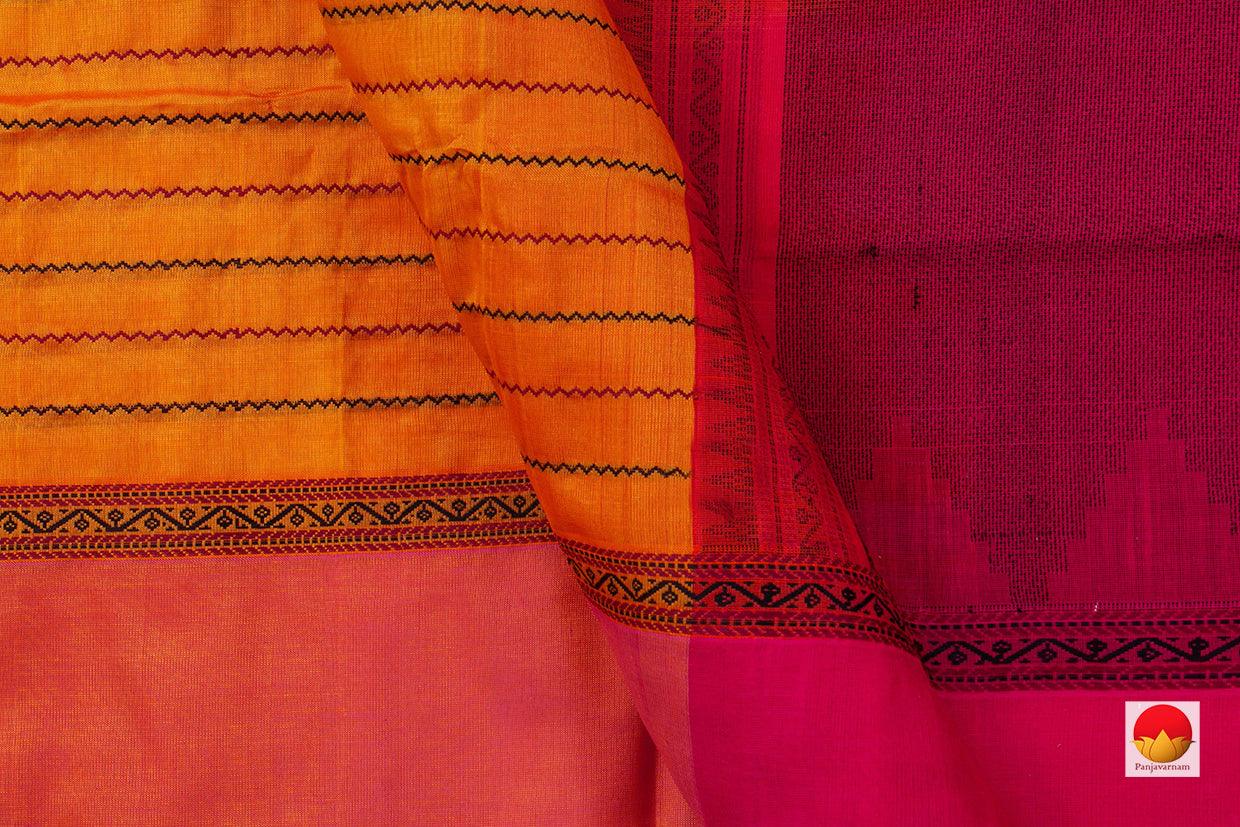 Kanchi Silk Cotton Saree - Veldhari Stripes - Handwoven - KSC 1146 - Silk Cotton - Panjavarnam
