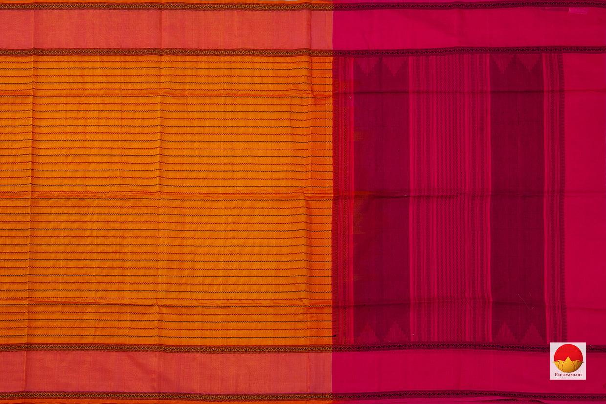 Kanchi Silk Cotton Saree - Veldhari Stripes - Handwoven - KSC 1146 - Silk Cotton - Panjavarnam
