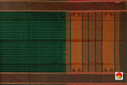 Kanchi Silk Cotton Saree - Veldhari Stripes - Handwoven - KSC 1147 - Silk Cotton - Panjavarnam