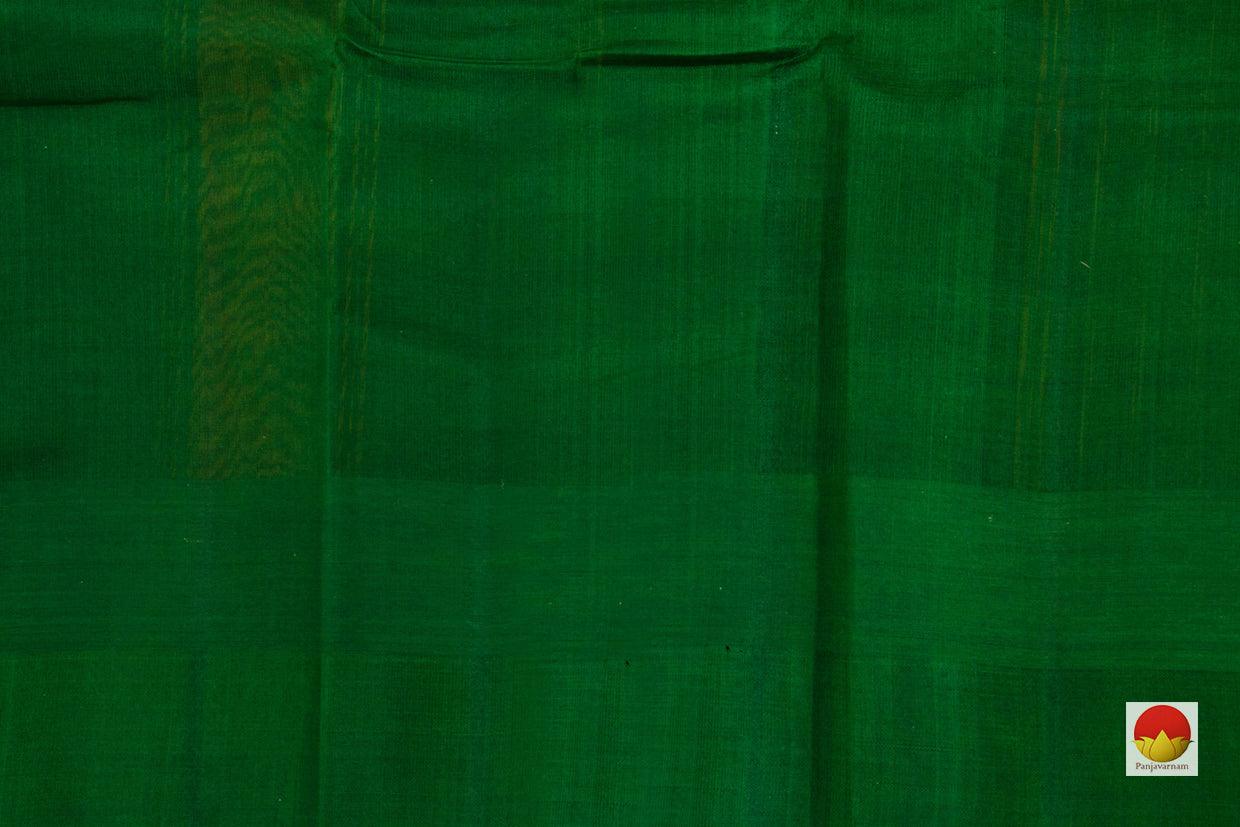 Kanchipuram Cotton Saree - Handwoven - Silk Korvai Border - PV SH KC 305 - Cotton Saree - Panjavarnam