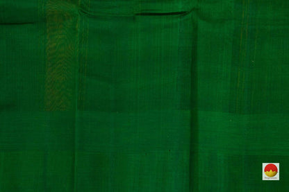 Kanchipuram Cotton Saree - Handwoven - Silk Korvai Border - PV SH KC 305 - Cotton Saree - Panjavarnam