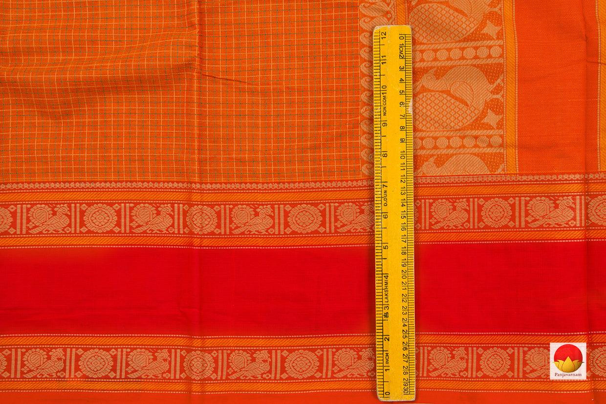 Kanchipuram Cotton Saree - Handwoven - Silk Thread Work - KC 339 - Cotton Saree - Panjavarnam