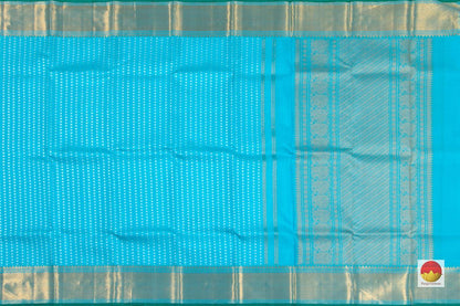 Kanchipuram Silk Dupatta - Handwoven Pure Silk - Pure Zari - PV SRI 3690 D - Dupattas - Panjavarnam