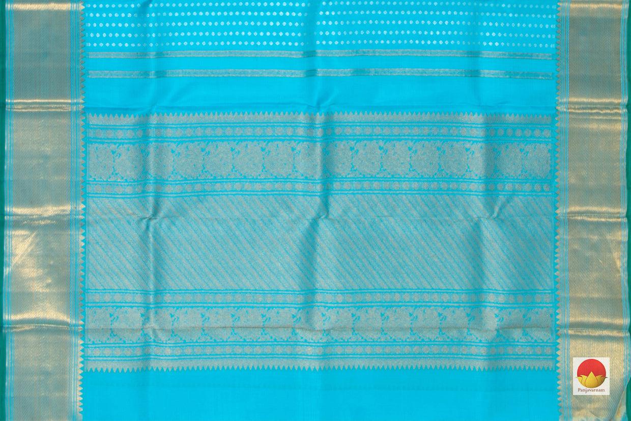Kanchipuram Silk Dupatta - Handwoven Pure Silk - Pure Zari - PV SRI 3690 D - Dupattas - Panjavarnam