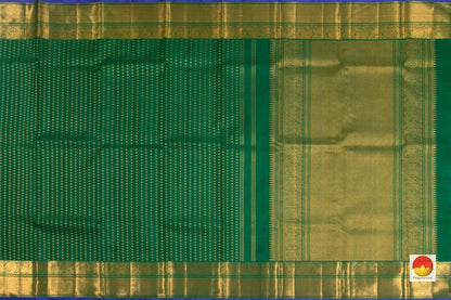 Kanchipuram Silk Dupatta - Handwoven Pure Silk - Pure Zari - PV SRI 3691 D - Dupattas - Panjavarnam