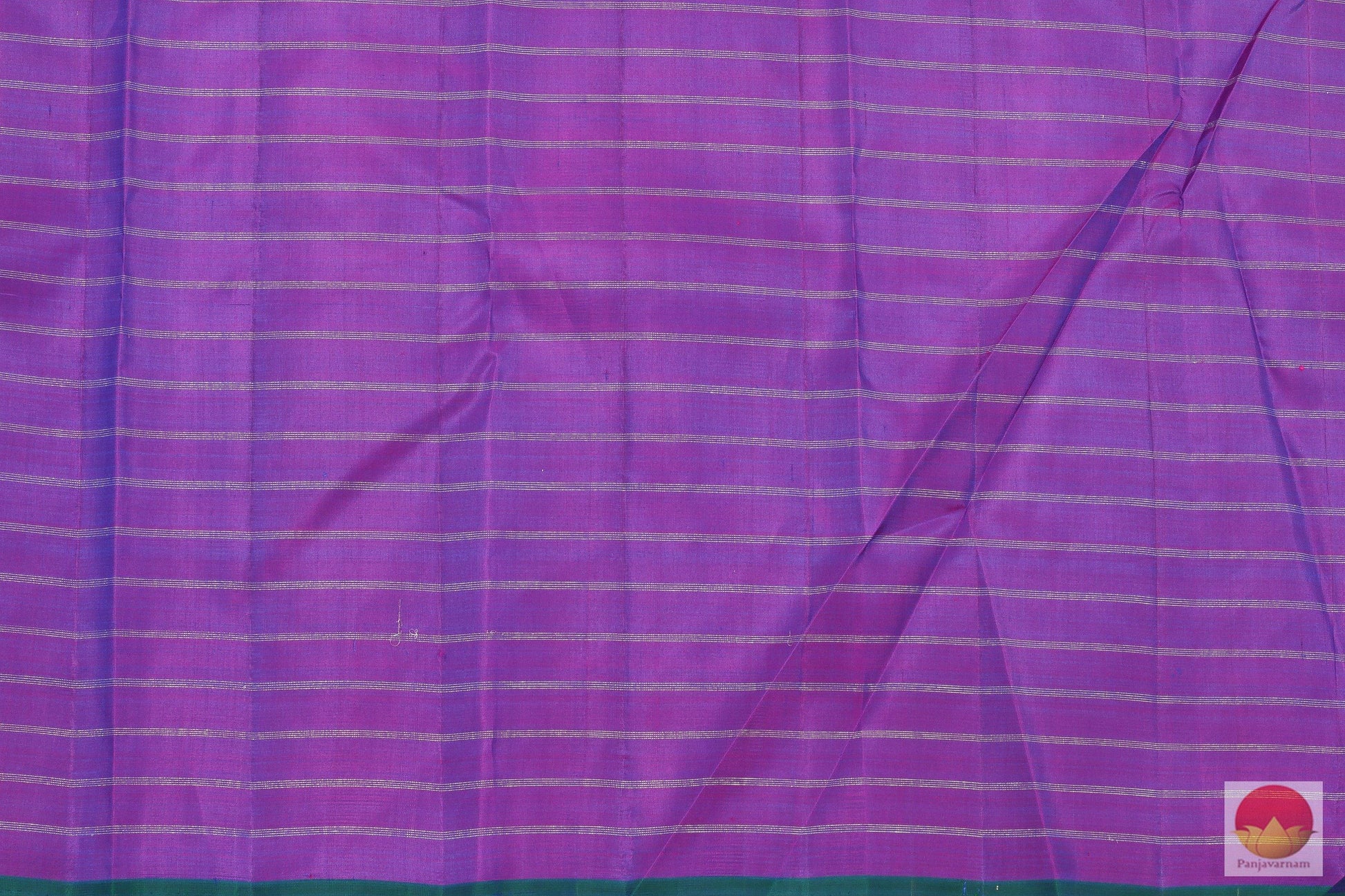 Kanchipuram Silk Saree - Borderless Handwoven Pure Silk - Muthu Kattam - Pure Zari - PV G1945 - Archives - Silk Sari - Panjavarnam
