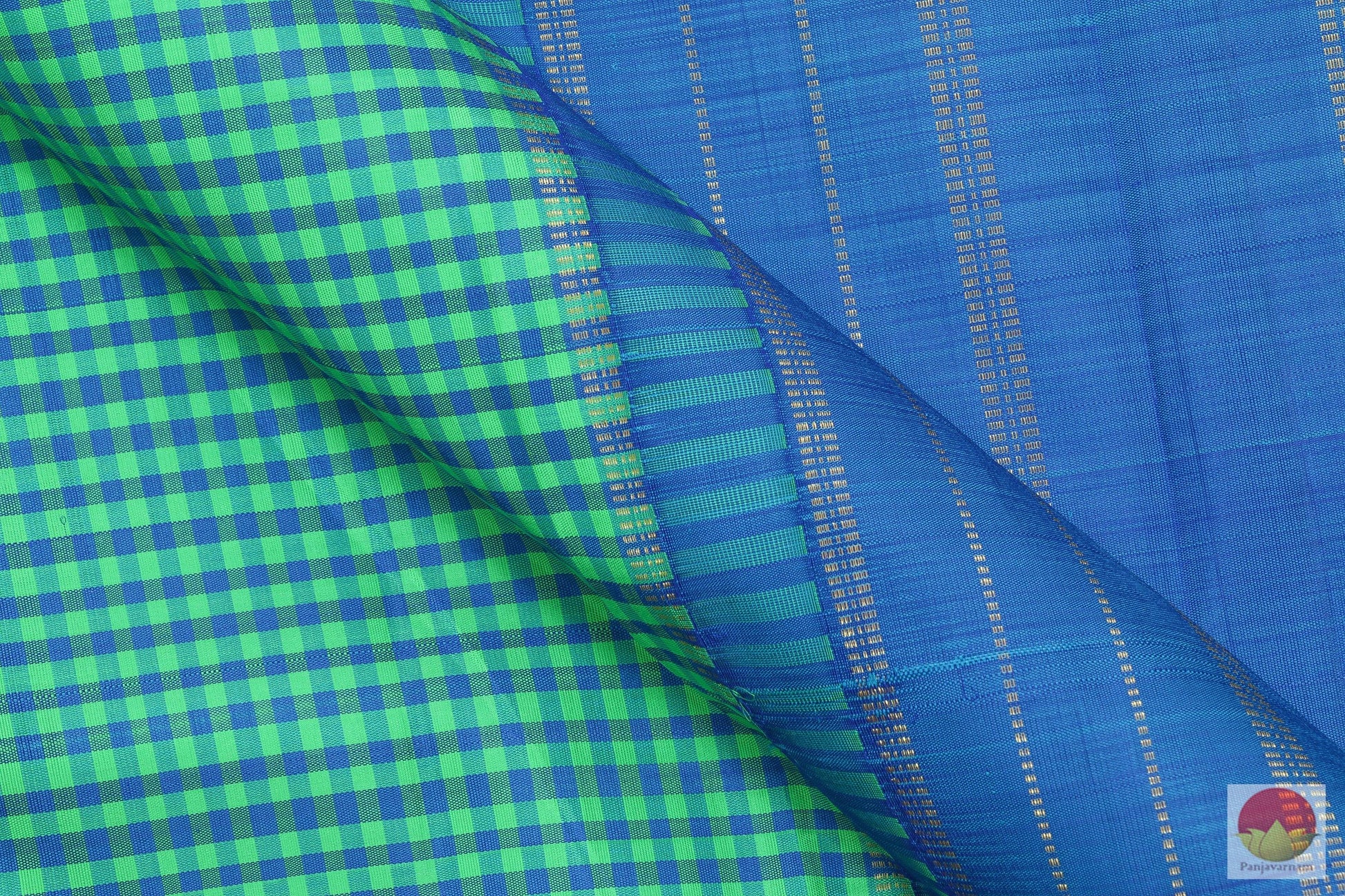 Kanchipuram Silk Saree - Borderless - Handwoven Pure Silk - Pure Zari - PV G 2033 Archives - Silk Sari - Panjavarnam