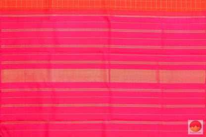 Kanchipuram Silk Saree - Borderless - Handwoven Pure Silk - Pure Zari - PV G 2034 - Archives - Silk Sari - Panjavarnam