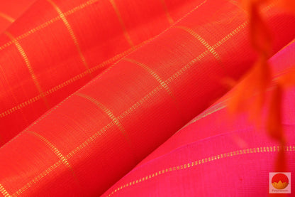 Kanchipuram Silk Saree - Borderless - Handwoven Pure Silk - Pure Zari - PV G 2034 - Archives - Silk Sari - Panjavarnam