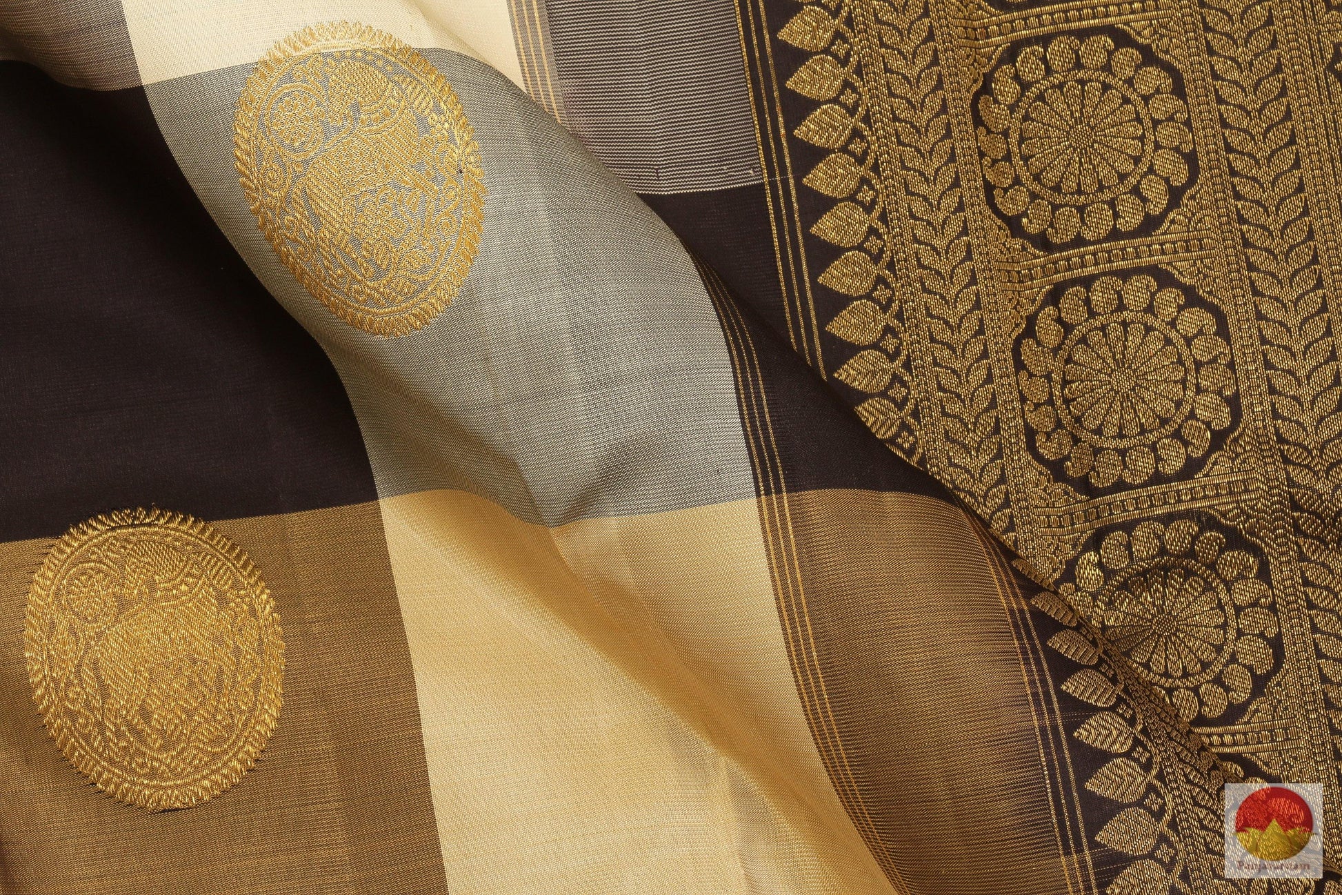 Kanchipuram Silk Saree - Borderless Handwoven Pure Silk - Pure Zari - PV J 2548 Archives - Silk Sari - Panjavarnam