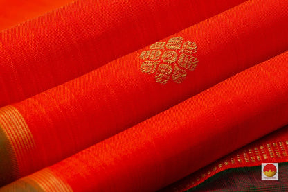 Kanchipuram Silk Saree - Borderless - Handwoven Pure Silk - Pure Zari - PV SRI 5024 - Archives - Silk Sari - Panjavarnam
