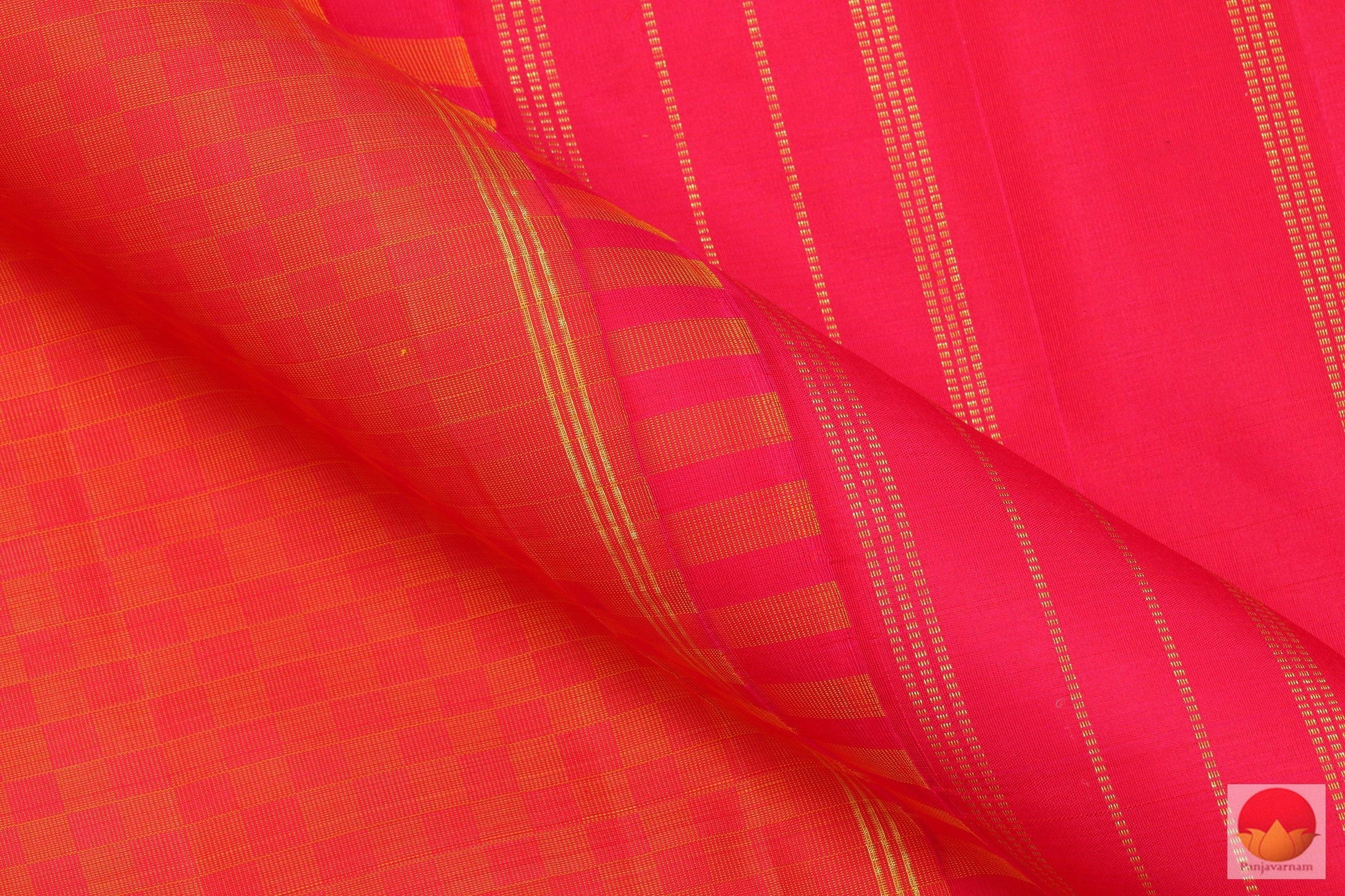 Kanchipuram Silk Saree - Handwoven - Pai Kattam - Pure Zari - PV G 2027 Archives - Silk Sari - Panjavarnam