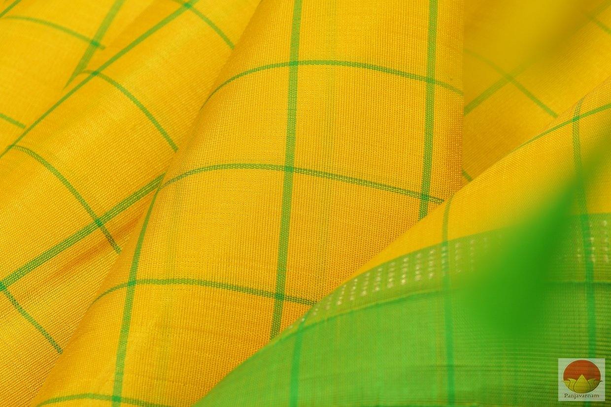 Kanchipuram Silk Saree - Handwoven Pure Silk - Borderless - Pure Zari - PV G 4050 Archives - Silk Sari - Panjavarnam