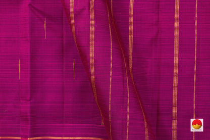 Kanchipuram Silk Saree - Handwoven Pure Silk - Borderless - Pure Zari - PV GTA 01 - Apparel & Accessories - Panjavarnam