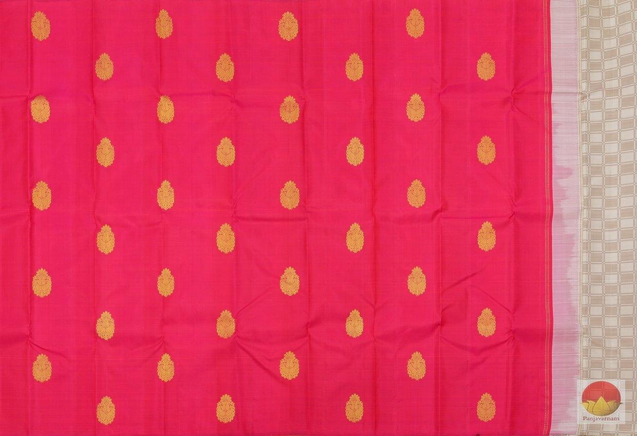 Kanchipuram Silk Saree - Handwoven Pure Silk - Borderless - Pure Zari - PV SVS 2051 Archives - Silk Sari - Panjavarnam