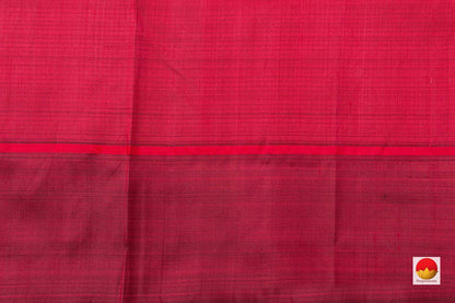 Kanchipuram Silk Saree - Handwoven Pure Silk - Koranadu Checks - No Zari - PV ABI 1679 - Silk Sari - Panjavarnam