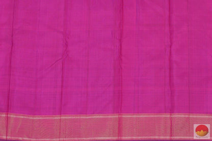 Kanchipuram Silk Saree - Handwoven Pure Silk - Multicoloured Checks - PV 135 Archives - Silk Sari - Panjavarnam