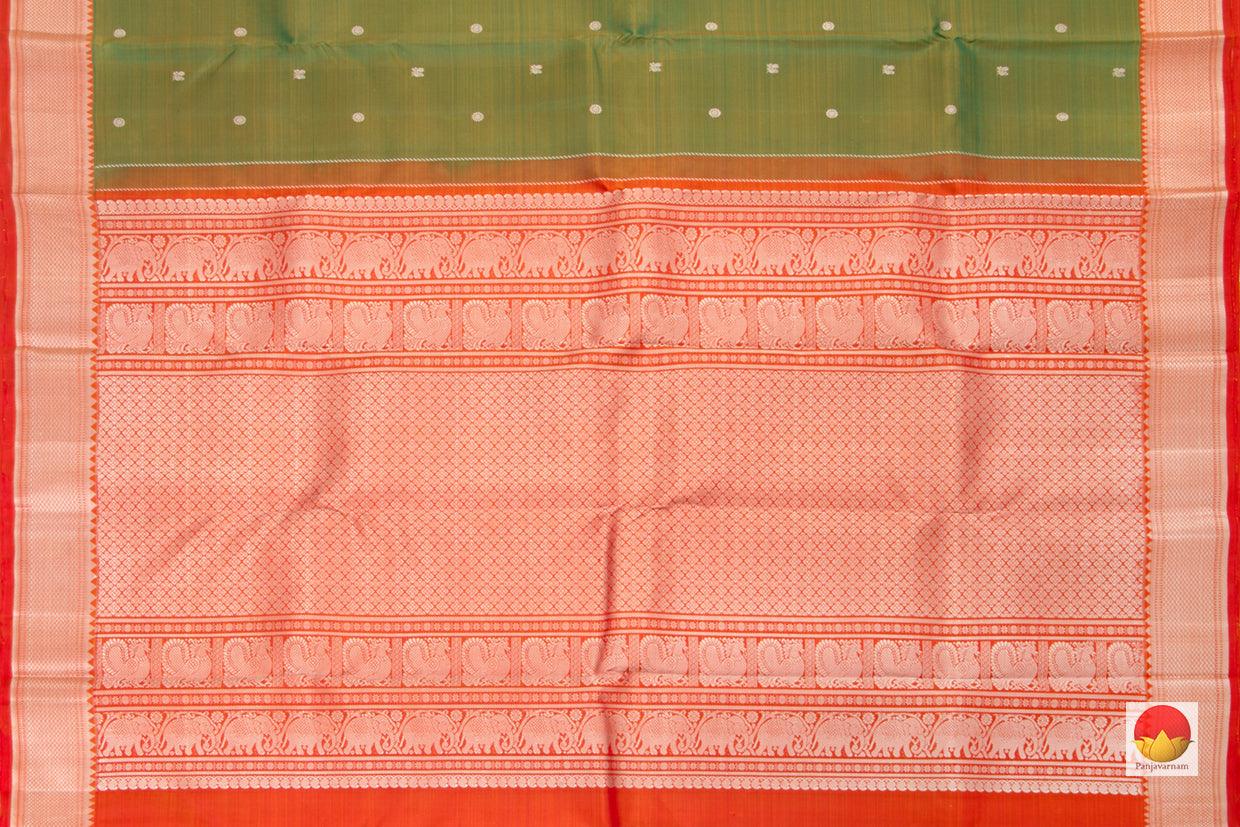 Kanchipuram Silk Saree - Handwoven Pure Silk - No Zari - PV 2001 - Silk Sari - Panjavarnam