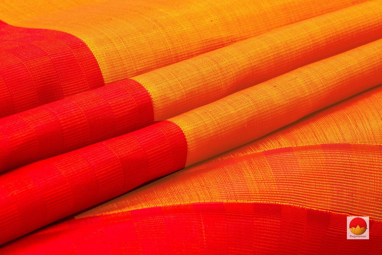 Kanchipuram Silk Saree - Handwoven Pure Silk - No Zari - PV 2003 - Saris & Lehengas - Panjavarnam