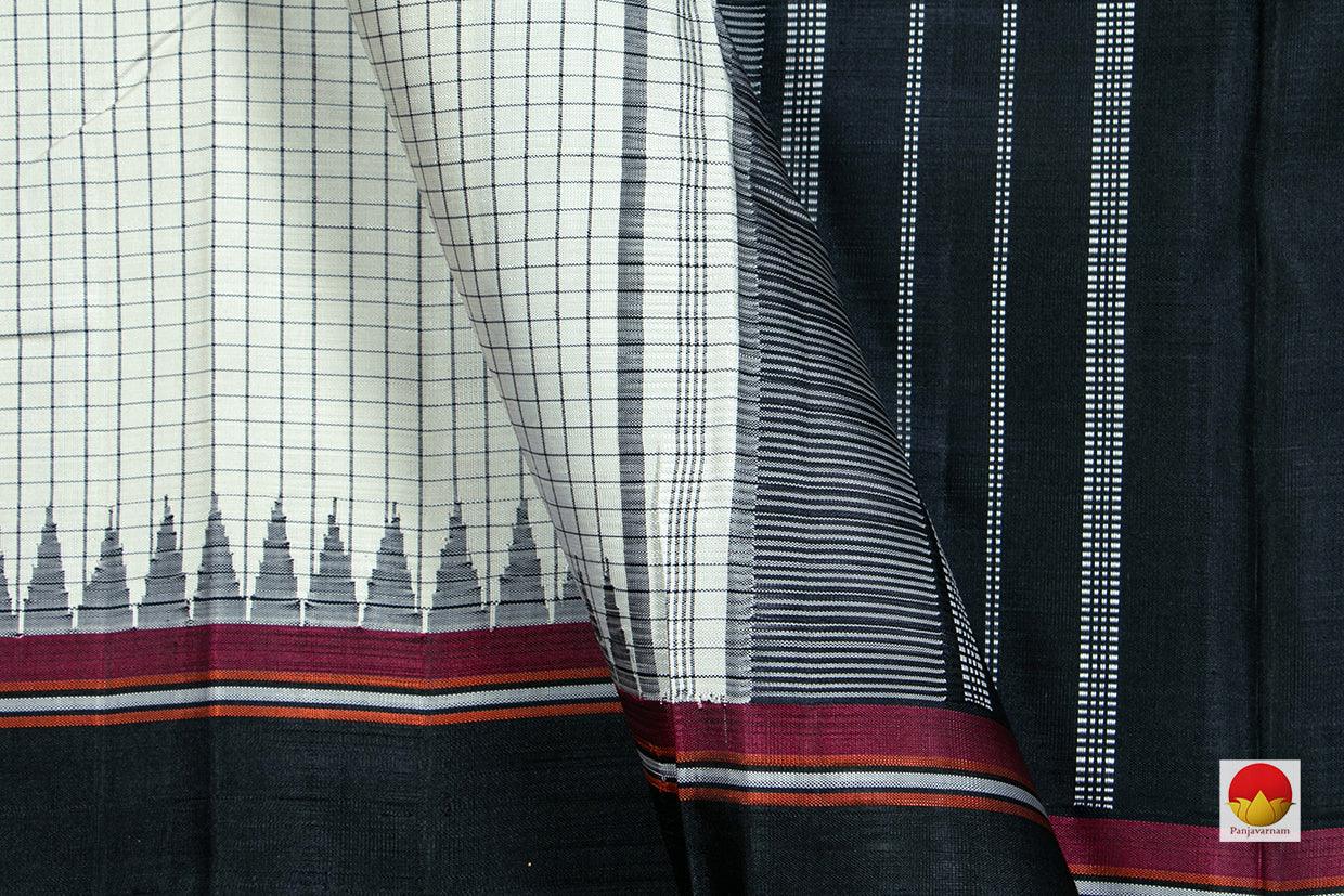Kanchipuram Silk Saree - Handwoven Pure Silk - No Zari - PV NYC 228 - Silk Sari - Panjavarnam