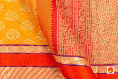 Kanchipuram Silk Saree - Handwoven Pure Silk - No Zari - PV NYC 95 - Silk Sari - Panjavarnam