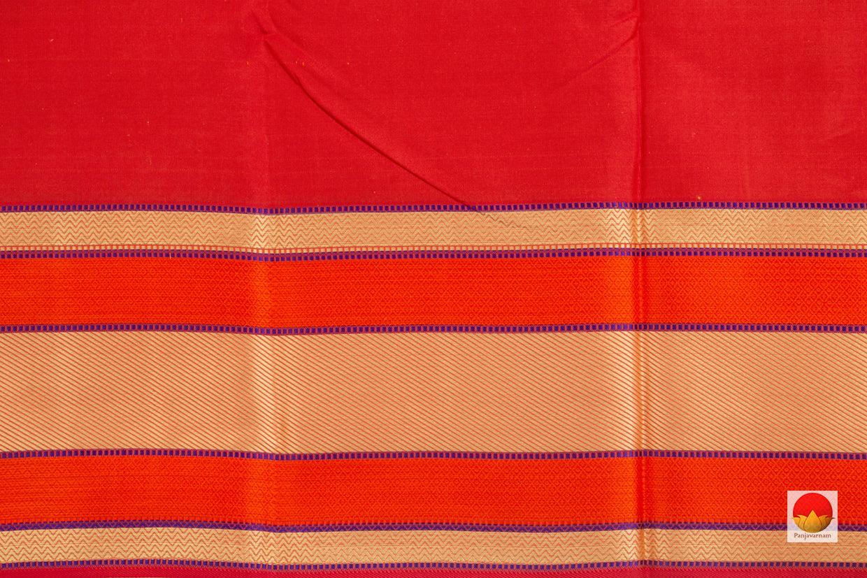 Kanchipuram Silk Saree - Handwoven Pure Silk - No Zari - PV NYC 95 - Silk Sari - Panjavarnam