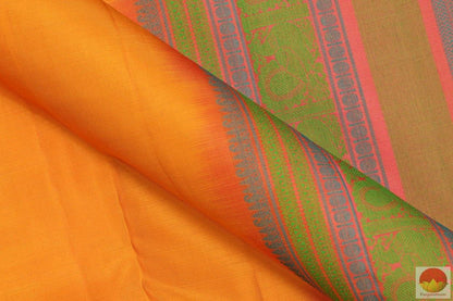 Kanchipuram Silk Saree - Handwoven Pure Silk - No Zari - PV NZ 104 Archives - Silk Sari - Panjavarnam