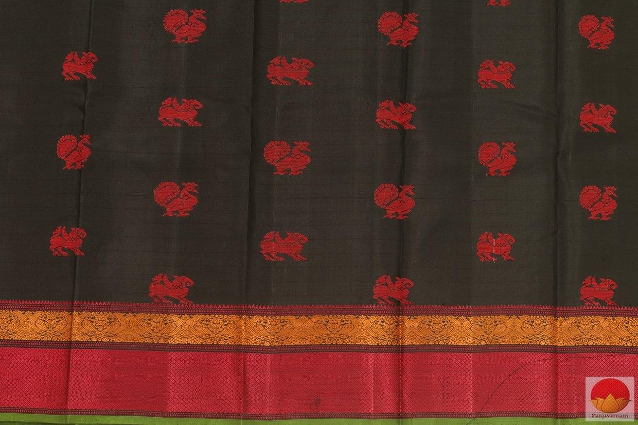 Kanchipuram Silk Saree - Handwoven Pure Silk - No Zari - PV NZ 114 Archives - Silk Cotton - Panjavarnam