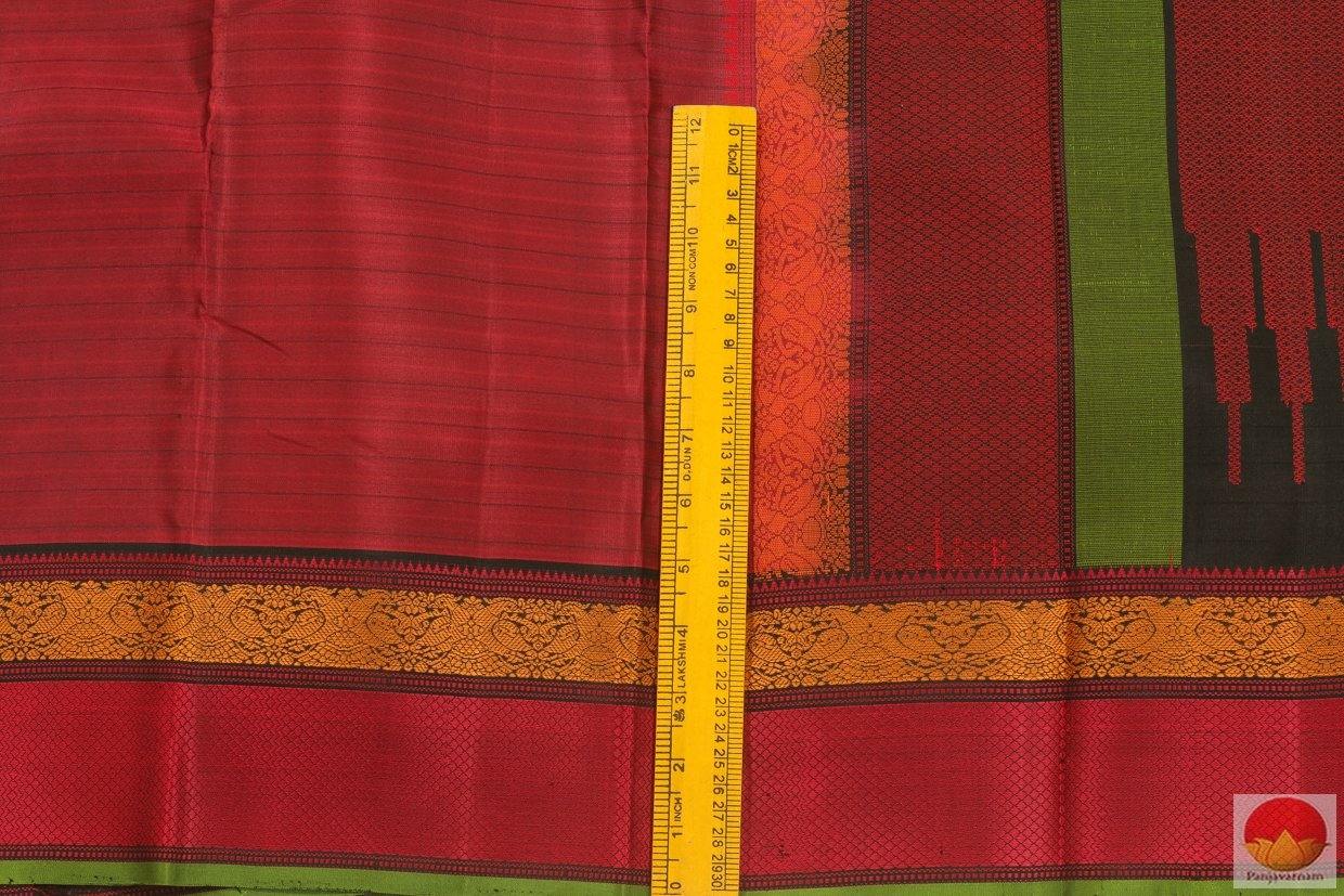Kanchipuram Silk Saree - Handwoven Pure Silk - No Zari - PV NZ 114 Archives - Silk Cotton - Panjavarnam