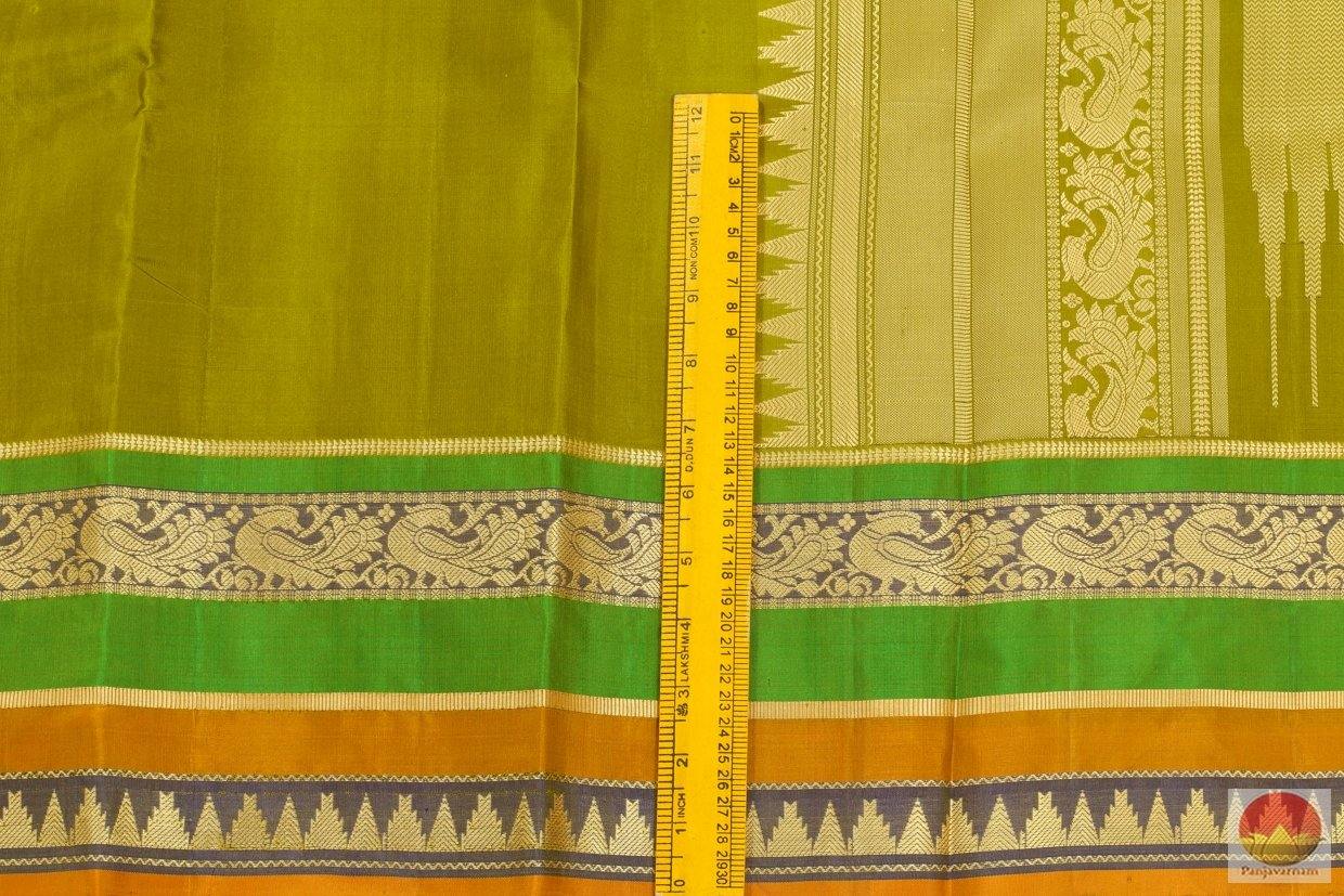 Kanchipuram Silk Saree - Handwoven Pure Silk - No Zari - PV NZ 128 - Archives - Silk Sari - Panjavarnam