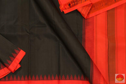 Kanchipuram Silk Saree - Handwoven Pure Silk - No Zari - PV NZ 131 Archives - Silk Sari - Panjavarnam