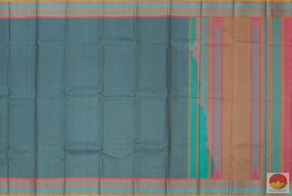 Kanchipuram Silk Saree - Handwoven Pure Silk - No Zari - PV NZ 132 - Archives - Silk Sari - Panjavarnam